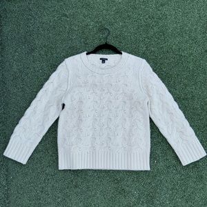 Ann Taylor Sweaters | Ann Taylor Cable Knit Sweater with Pearls